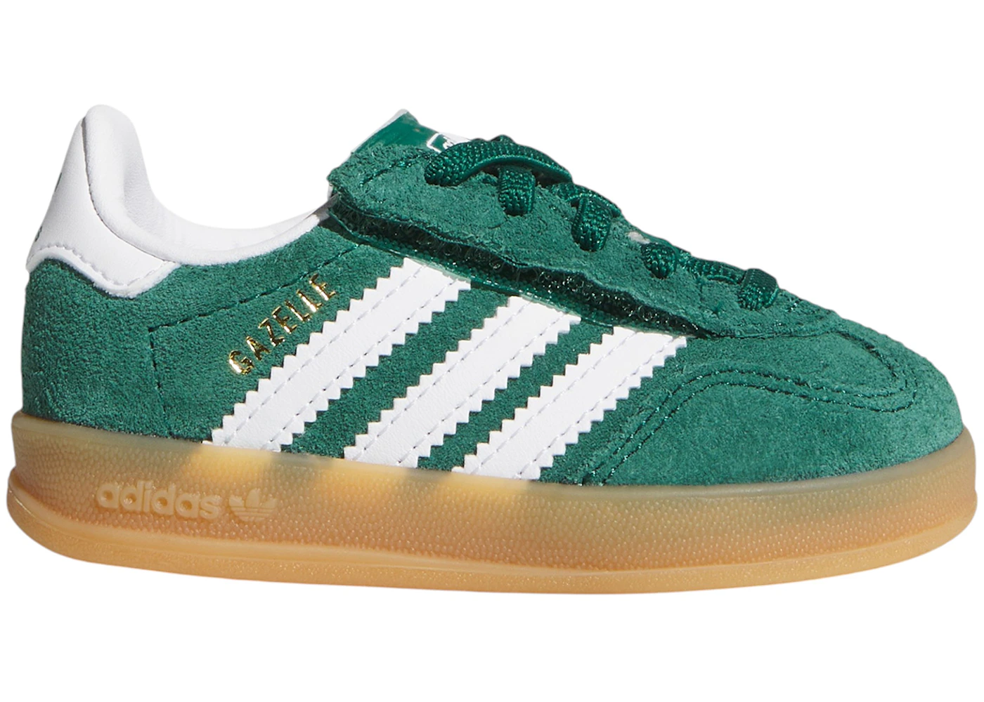 adidas Gazelle Indoor Comfort Closure Collegiate Green White Gum (TD)