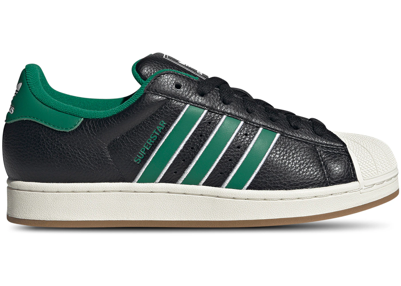 adidas Superstar II Black Bold Green White