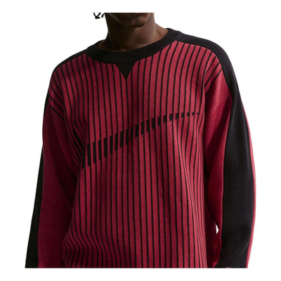 Nike Sportswear Club Jersey Sweater 'Team Crimson Black'