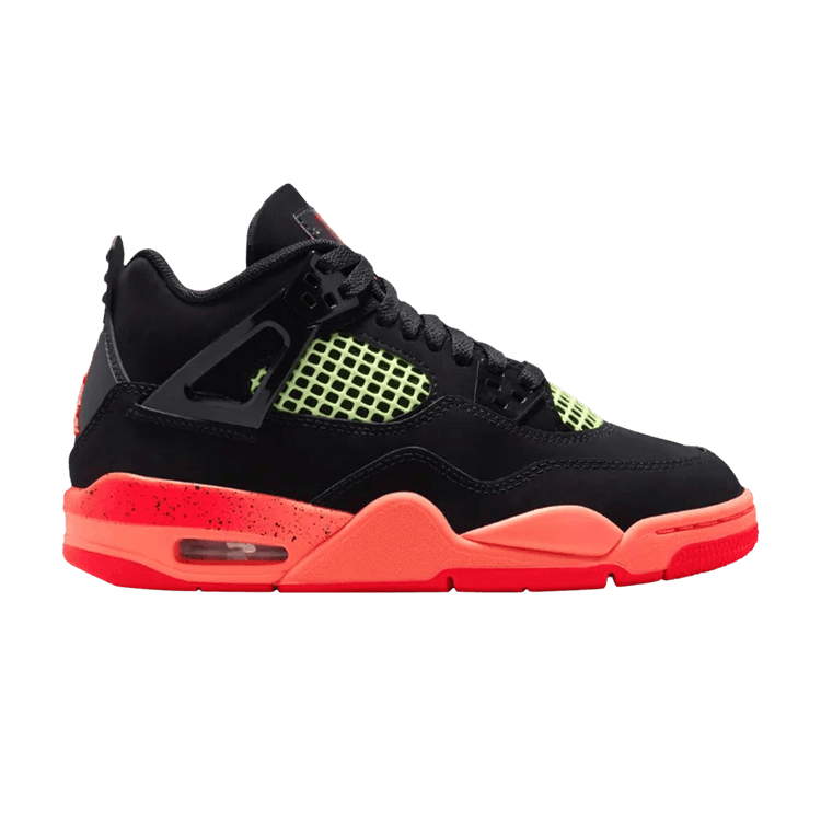 Jordan 4 Retro Black Infrared Barely Volt (GS)