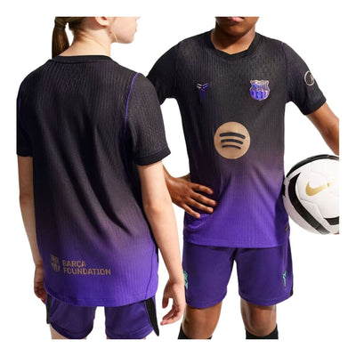 (GS) Nike Kobe x F.C. Barcelona 2026/27 Match Away Aero-FIT Authentic T-Shirt 'Field Purple Black Metallic Gold'
