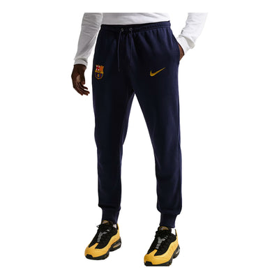 Nike x F.C. Barcelona Club Pants 'Blackened Blue Mineral Yellow'