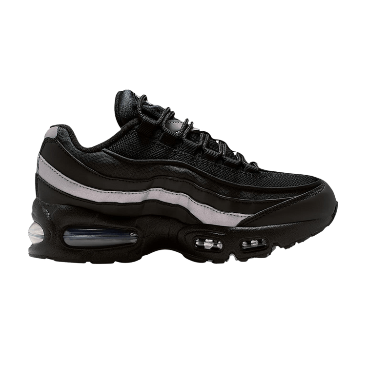 Nike Air Max 95 GS 'Black Metallic Silver'
