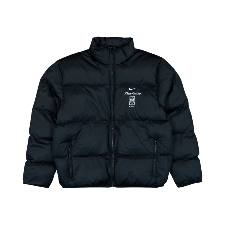 Nike South Korea x Peaceminusone Puffer Jacket 'Black/White'