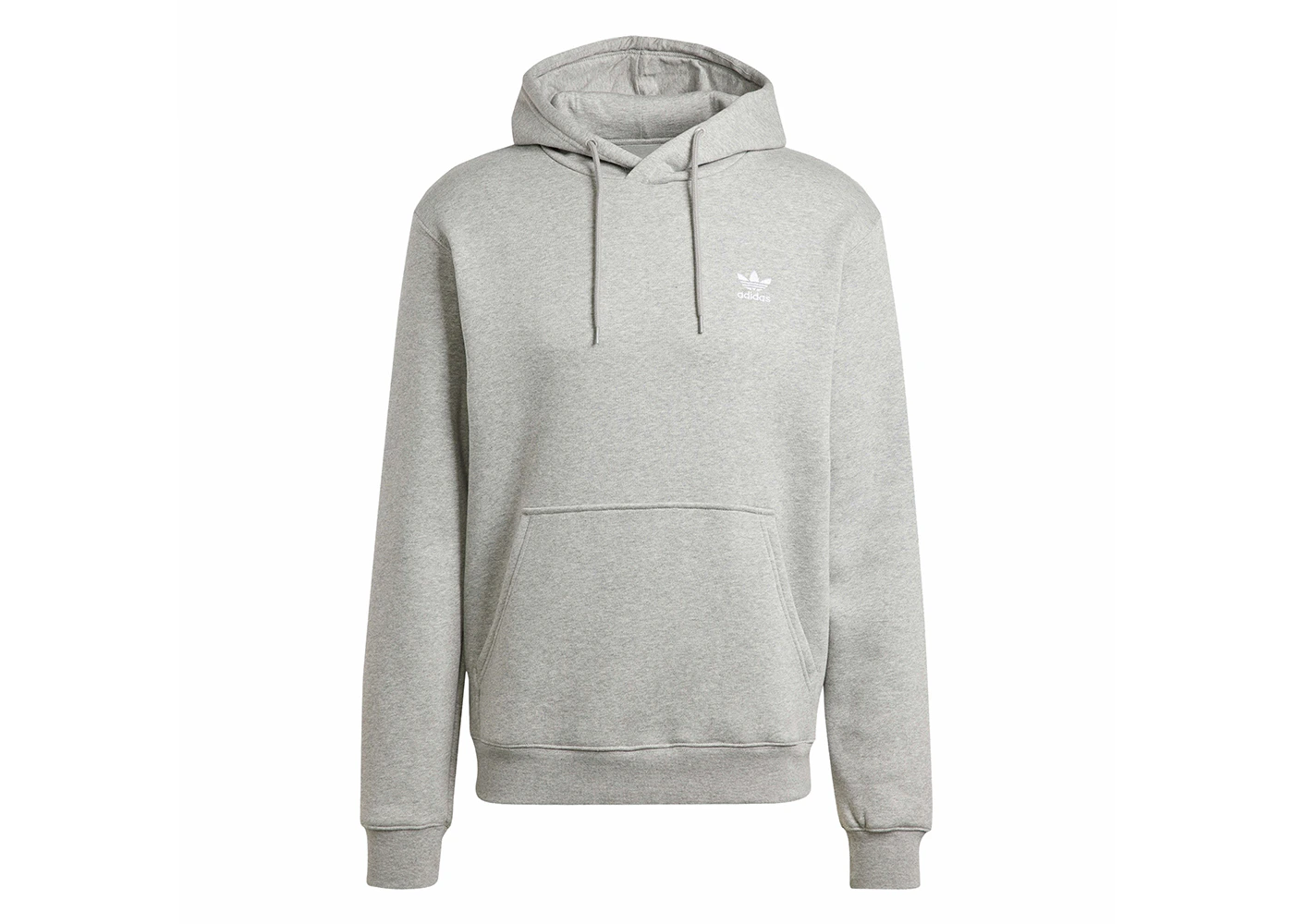 adidas Trefoil Essentials Hoodie Medium Grey Heather