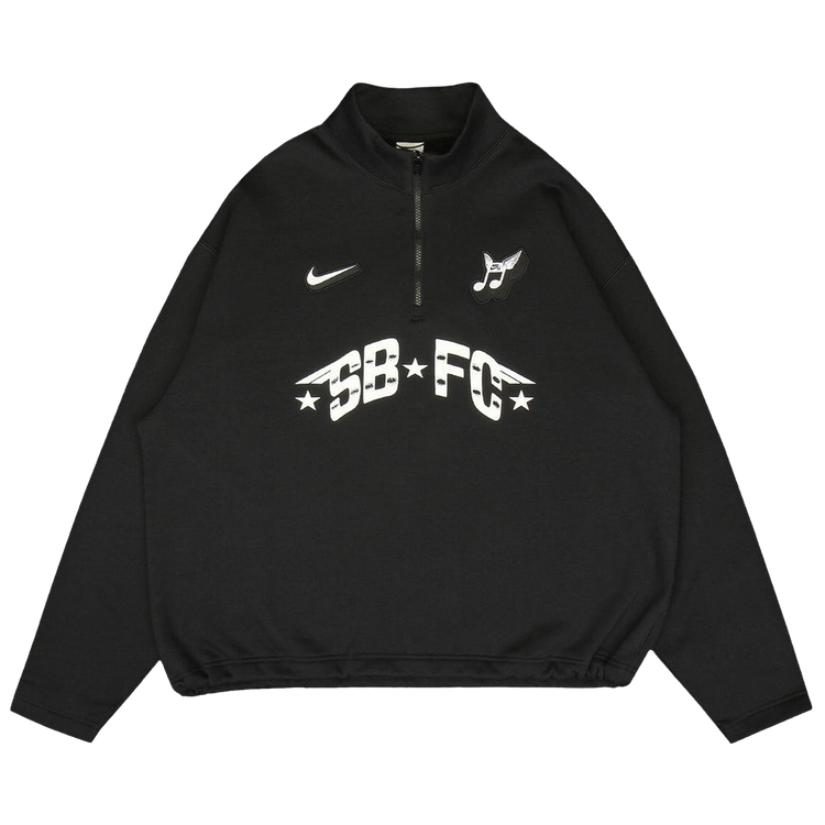 Nike Zip Fleece Crew-Neck Sweatshirt "Club 58" 'Black'