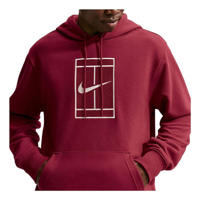 Nike Court Slam Dri-FIT Fleece Hoodie 'Team Red Pale Ivory'