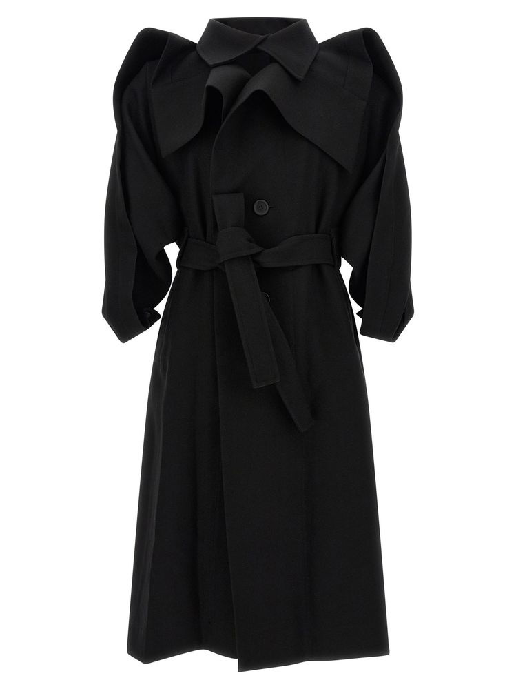 Issey Miyake Calligraph Oversized Trench Coat