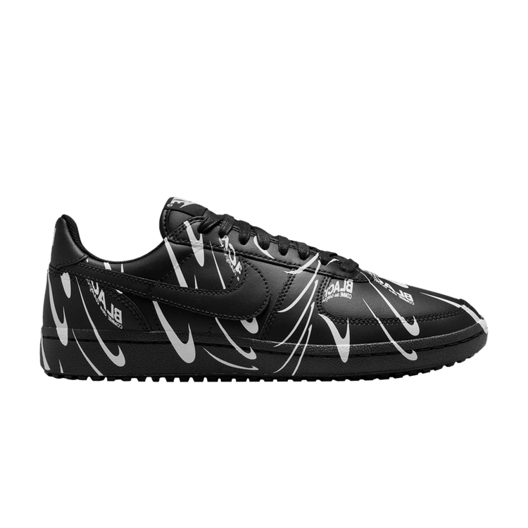 BLACK Comme des Garçons x Nike Wmns Field General 82 'Black White All-Over Print'