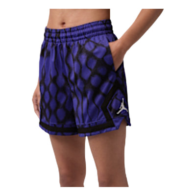(WMNS) Air Jordan Sport 4" Diamond Shorts 'Light Concord Black White'