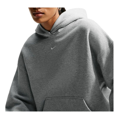 (WMNS) Nike Studio Fleece Medium Weight Hoodie 'Dark Grey Heather Sail'
