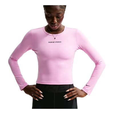 (WMNS) Nike x Keely Hodgkinson Pro Sculpt Dri-FIT T-Shirt 'Pink Rise Black'