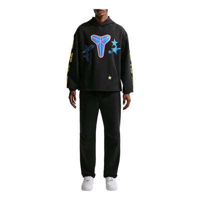 Nike Kobe Fleece Pullover Hoodie 'Black Sonic Yellow Light Photo Blue'