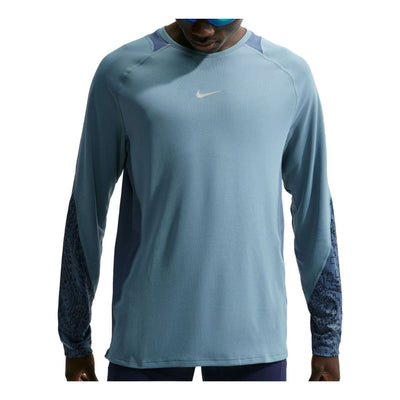 Nike Stride Dri-FIT Winterized Long-Sleeve 'Smokey Blue New Slate'