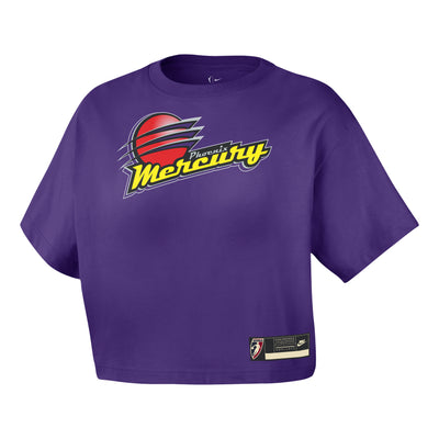 (WMNS) Nike Phoenix Mercury Court Origins WNBA T-Shirt 'Field Purple'