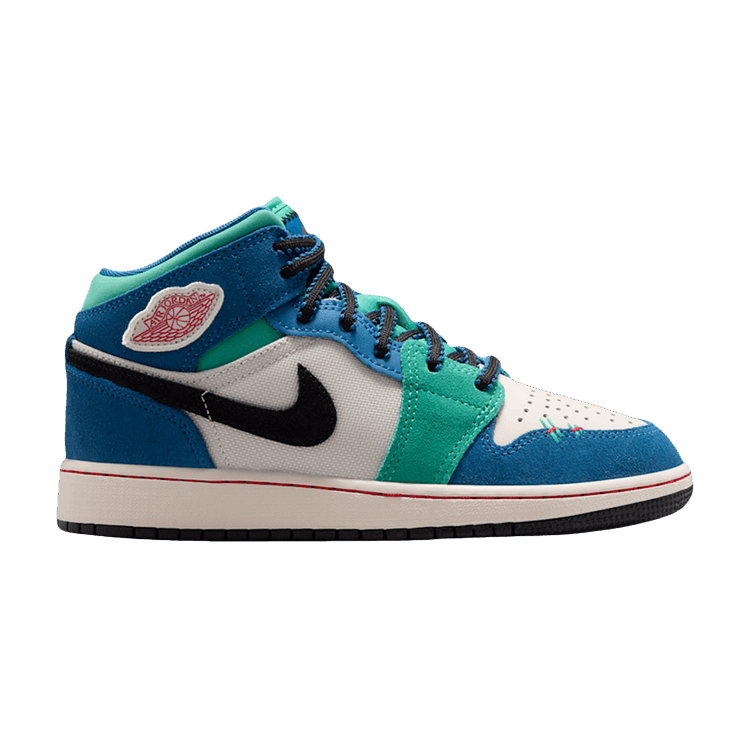 Air Jordan 1 Mid SE GS 'Chalk University Red True Blue'