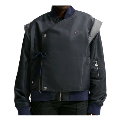 (WMNS) Nike x Naomi Osaka Oversized Jacket 'Black Obsidian Iron Grey'