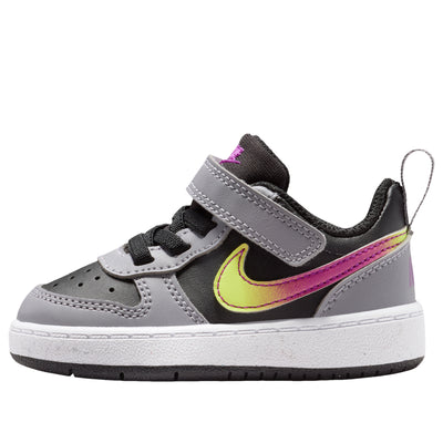 (TD) Nike Court Borough Low Recraft 'Black Cement Grey White Vivid Purple'