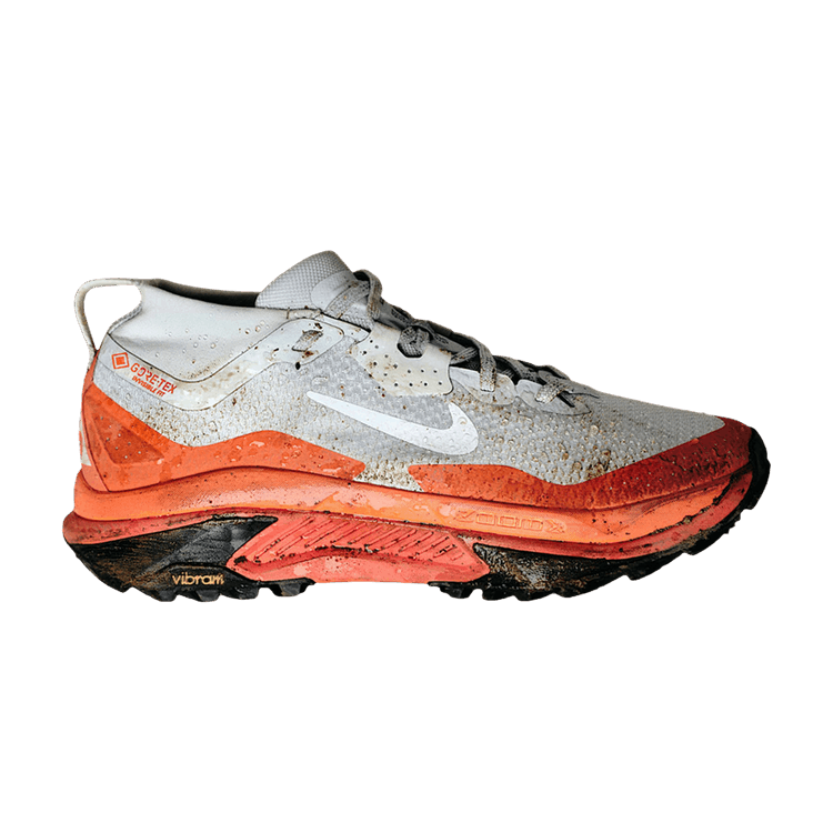 Nike Wmns ACG Zegama Trail GORE-TEX Trail 'Light Silver Safety Orange Black Summit White'