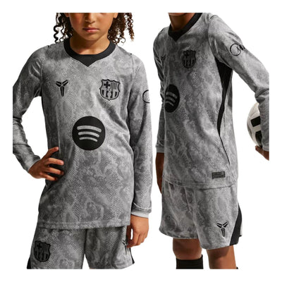 (GS)Nike Kobe x F.C. Barcelona 2026/27 Stadium Goalkeeper Away Dri-FIT Replica T-Shirt 'Wolf Grey Black'