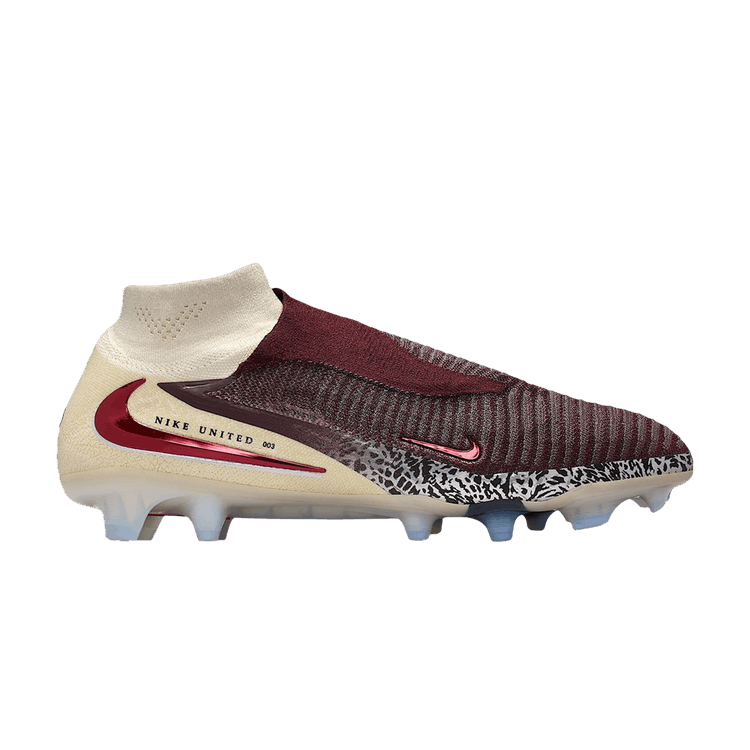Nike United Phantom 6 High Elite FG 'Burgundy Crush Fossil University Red'