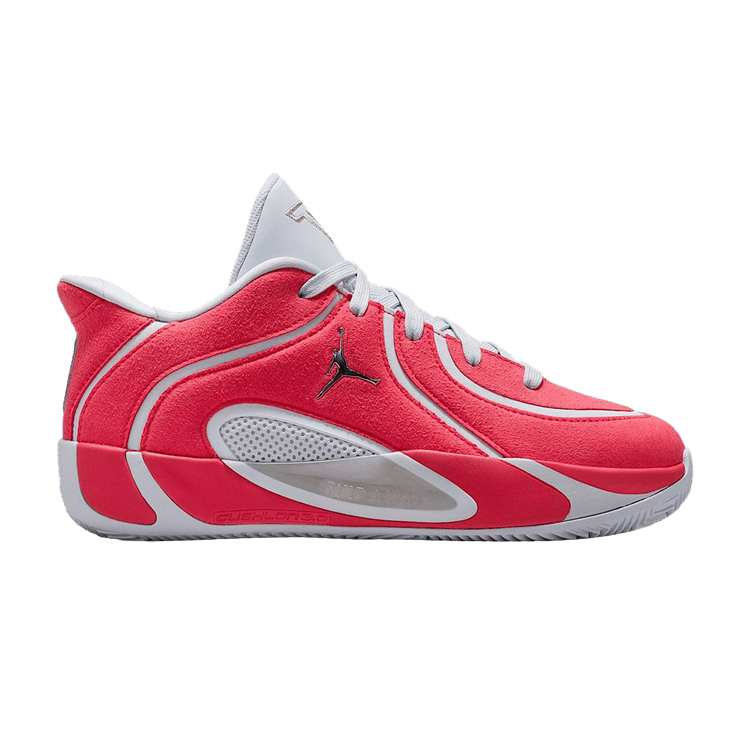 Air Jordan Tatum 4 Premium GS 'Siren Red/Football Grey/Metallic Silver'