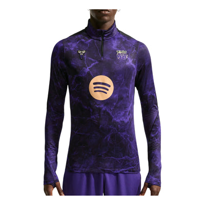 Nike Kobe x F.C. Barcelona Strike Away Dri-FIT Knit Pre-Match Drill T-Shirt 'Field Purple Black Metallic Gold'