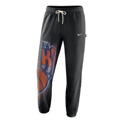 Nike New York Knicks Standard Issue Fleece Pants 'Black White'