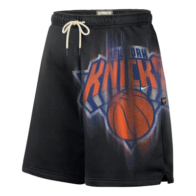 Nike New York Knicks Standard Issue 6" Fleece Shorts 'Black White'