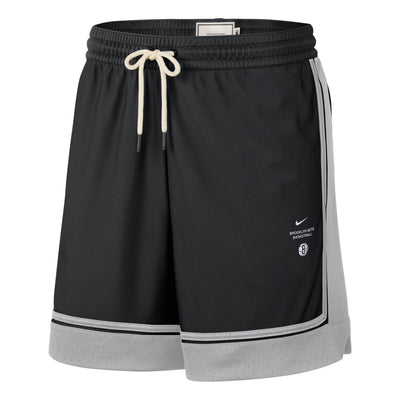 Nike Brooklyn Nets Standard Issue 6" Shorts 'Black Flat Silver'