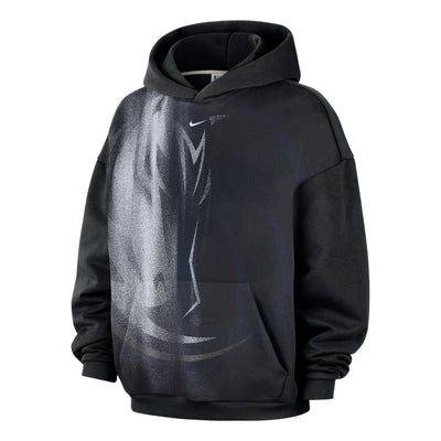 Nike Dallas Mavericks Standard Issue Fleece Hoodie 'Black White'