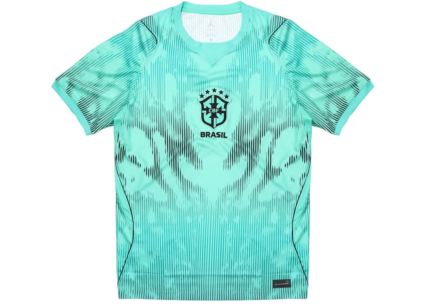 Nike Air Jordan x CBF Brazil Dri-Fit Stadium Goalkeeper Jersey Light Menta/Black