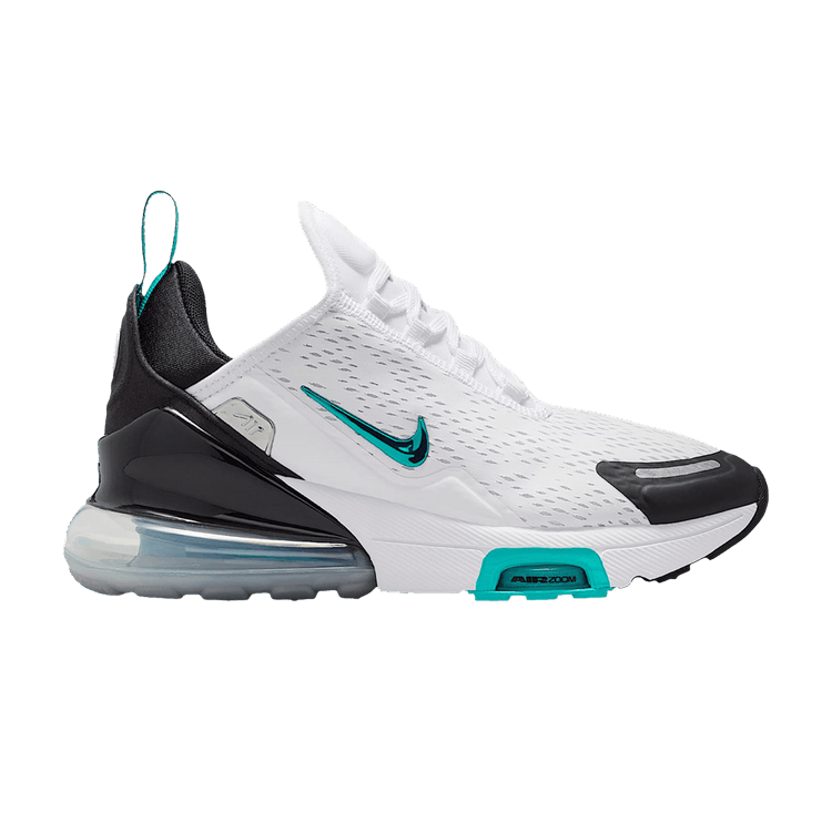 Nike Air Max 270 Premium GS 'White Black Metallic Silver'