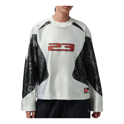 (WMNS) Air Jordan Brooklyn Long-Sleeve Jersey 'White'