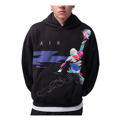 Air Jordan Brooklyn Oversized Graphic Hoodie 'Black'