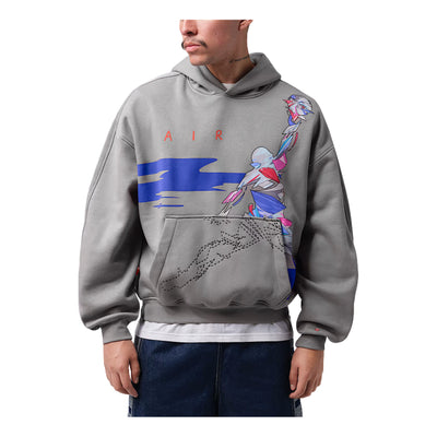 Air Jordan Brooklyn Oversized Graphic Hoodie 'Particle Grey'