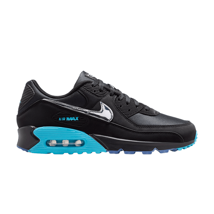 Nike Air Max 90 Premium 'Black Gamma Blue Ice Chrome'
