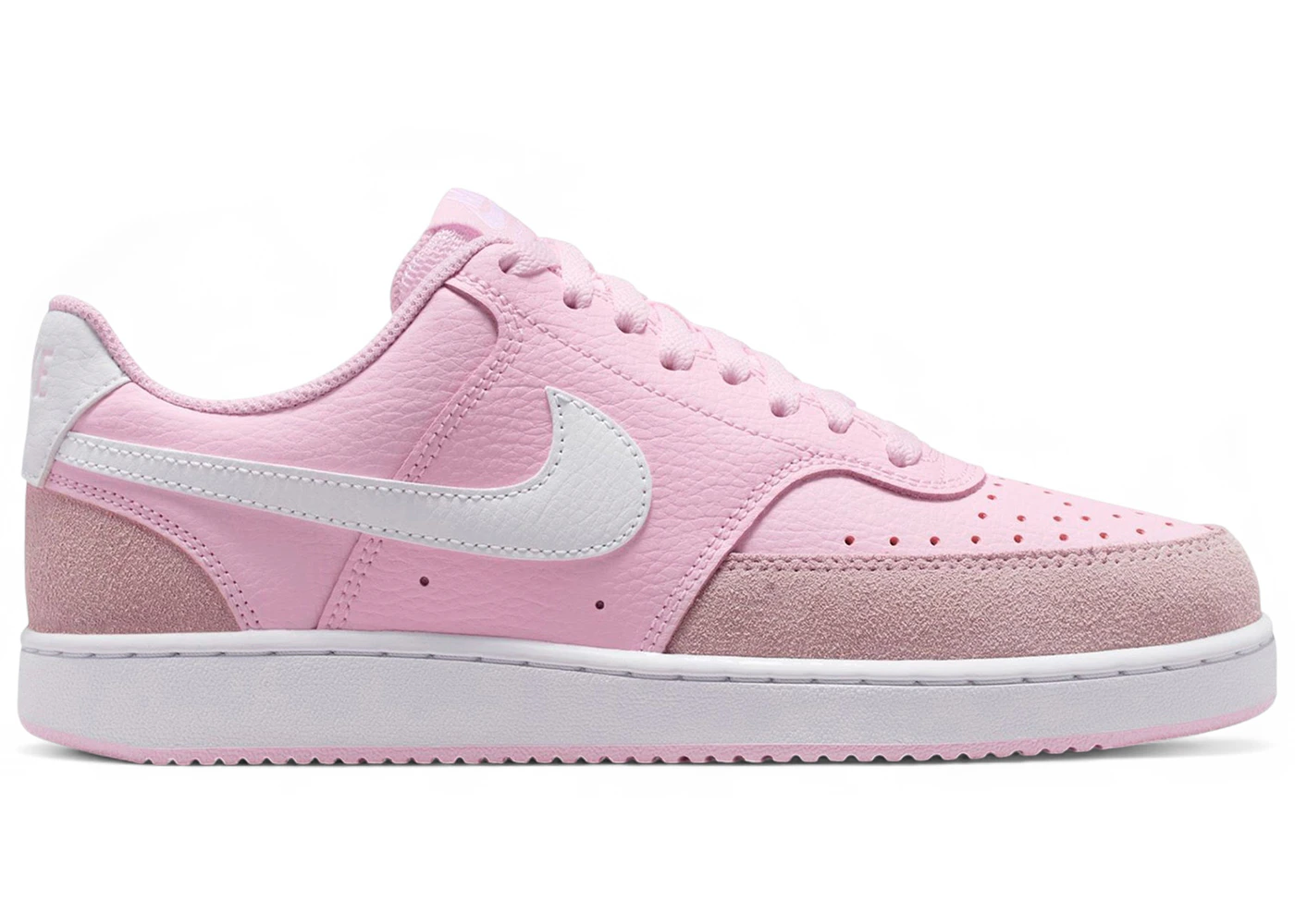 Nike Court Vision Low Suede Pink Foam White (Women's)