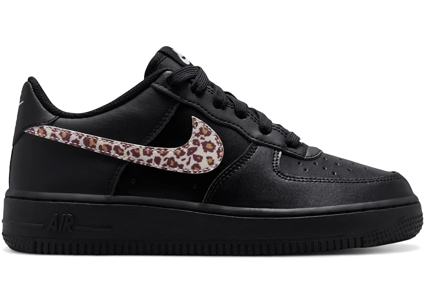 Nike Air Force 1 Low Black Leopard Swoosh (GS)