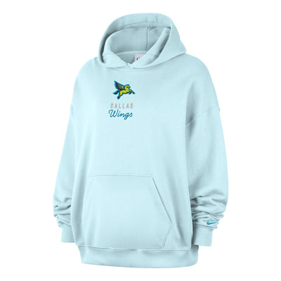 (WMNS) Nike Dallas Wings French Terry Oversized Hoodie 'Glacier Blue Light Current Blue'