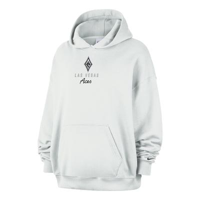 (WMNS) Nike Las Vegas Aces French Terry Oversized Hoodie 'Off White Black'