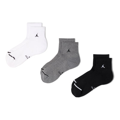 Air Jordan Everyday Elevated Ankle Socks 'White Grey Black'