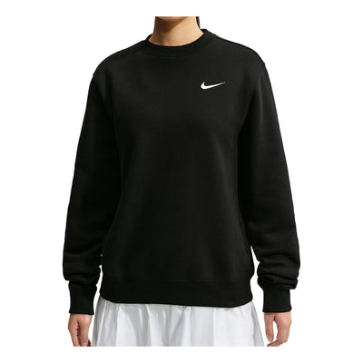 (WMNS) Nike Studio Fleece Medium Weight Crew 'Total Black Sail'