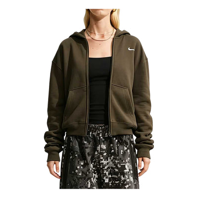 (WMNS) Nike Studio Fleece Medium Weight Hoodie 'Dark Hazel Sail'
