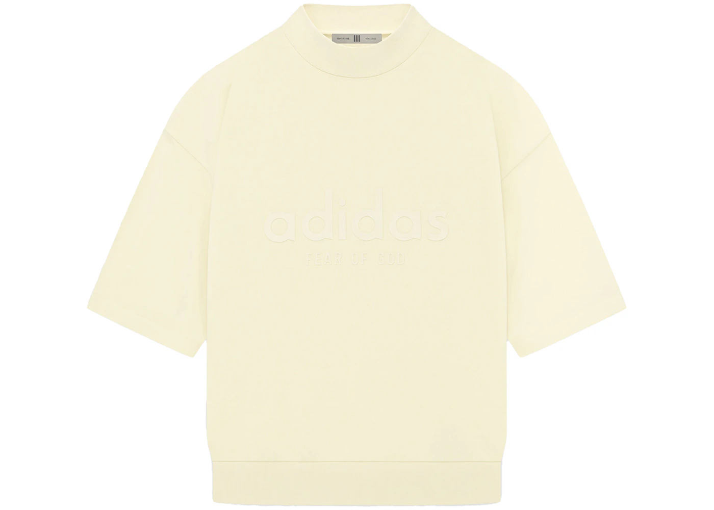 Fear of God Athletics Heavy Jersey 3/4 Mock Tee Pale Yellow