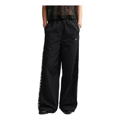 (WMNS) Nike Sportswear Loose Mid-Rise Lace Track Pants 'Black White'