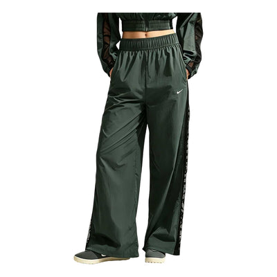 (WMNS) Nike Sportswear Loose Mid-Rise Lace Track Pants 'Camo Green Black White'