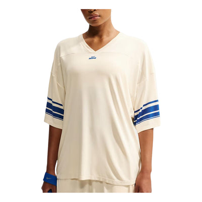 (WMNS) Nike x SKIMS Stretch Nylon Oversized T-Shirt 'Actv Ivory Cobalt'
