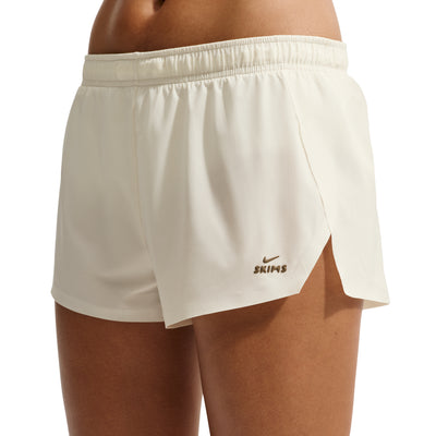 (WMNS) Nike SKIMS Stretch Nylon Runner Shorts 'Actv Ivory'