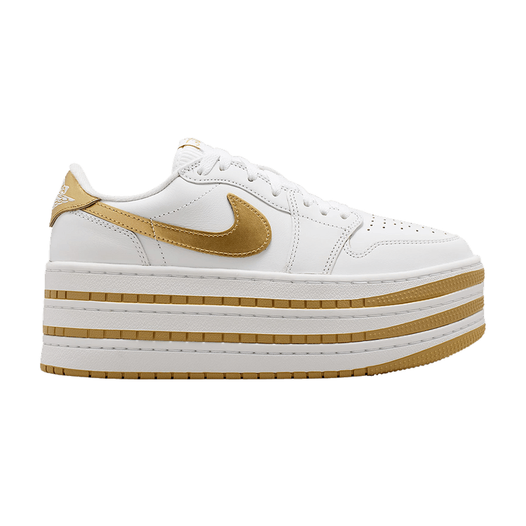 Air Jordan Wmns 1 Triple Stack SE 'White Metallic Gold'